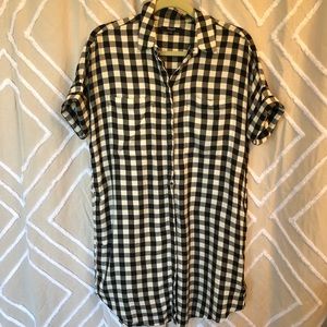Madewell plaid courier dress